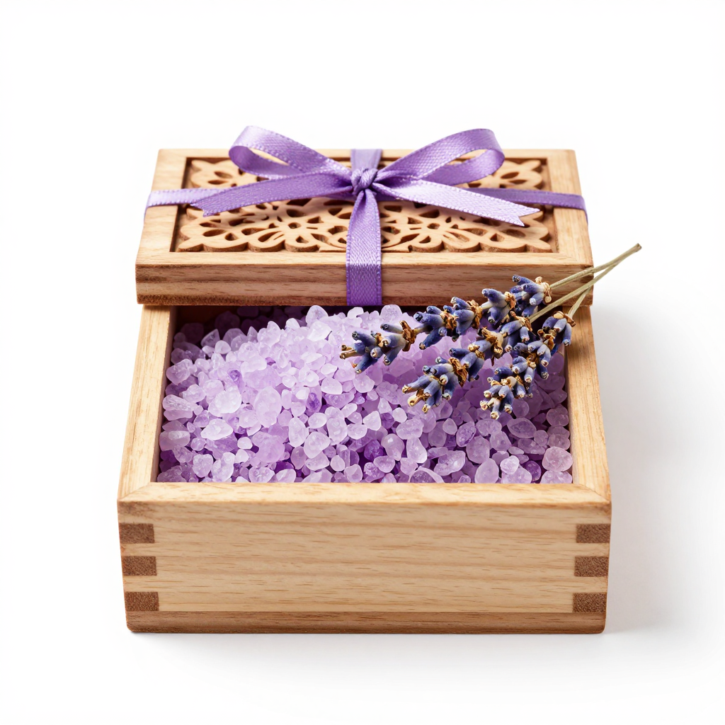 Lush Lavender Bath Salts for Deep Relaxation and Natural Skincare