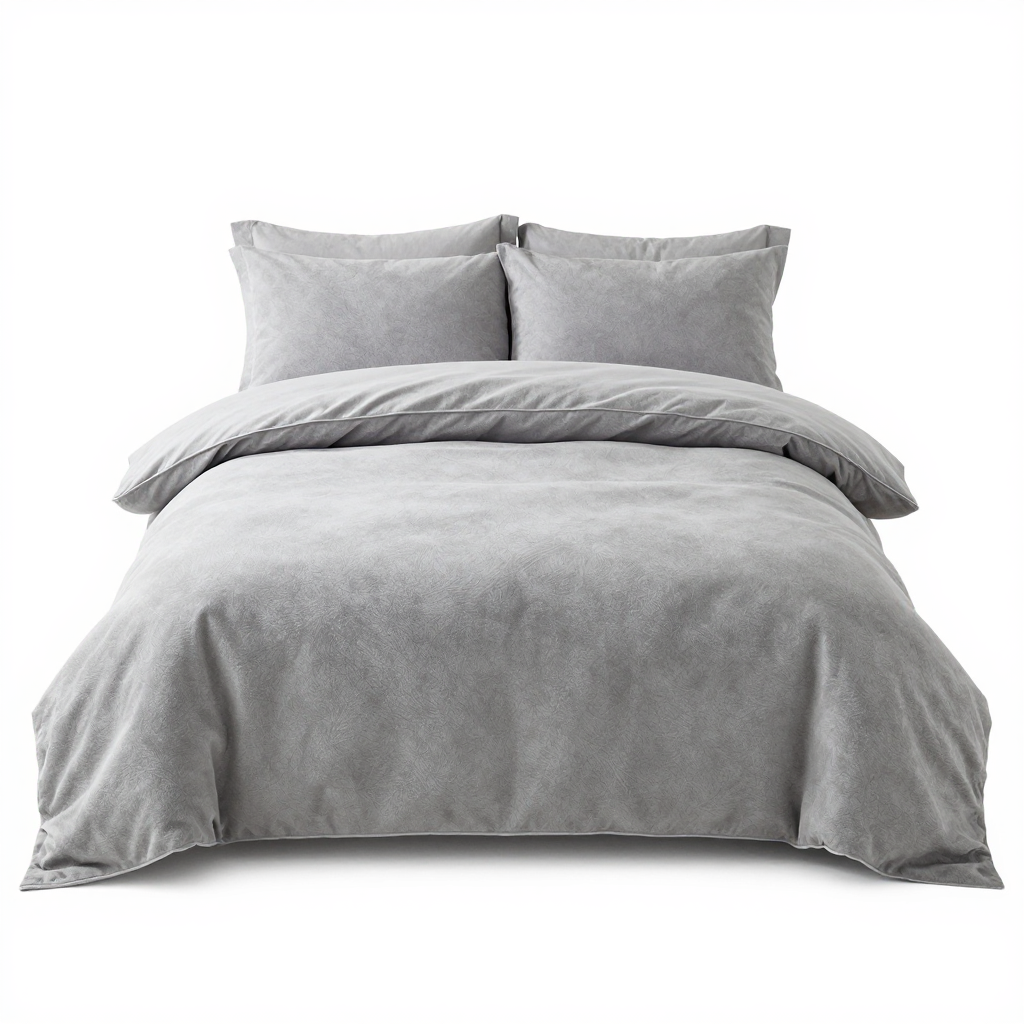 Premium Cotton Flannel Duvet Cover Set with Breathable Fabric and Soft Touch Finish