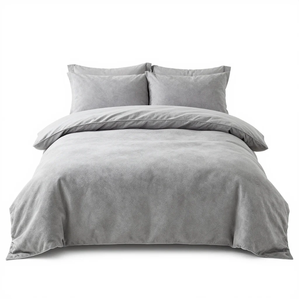 Premium Cotton Flannel Duvet Cover Set with Breathable Fabric and Soft Touch Finish