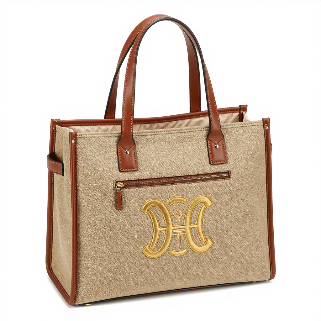 Natural Woven Basket Tote