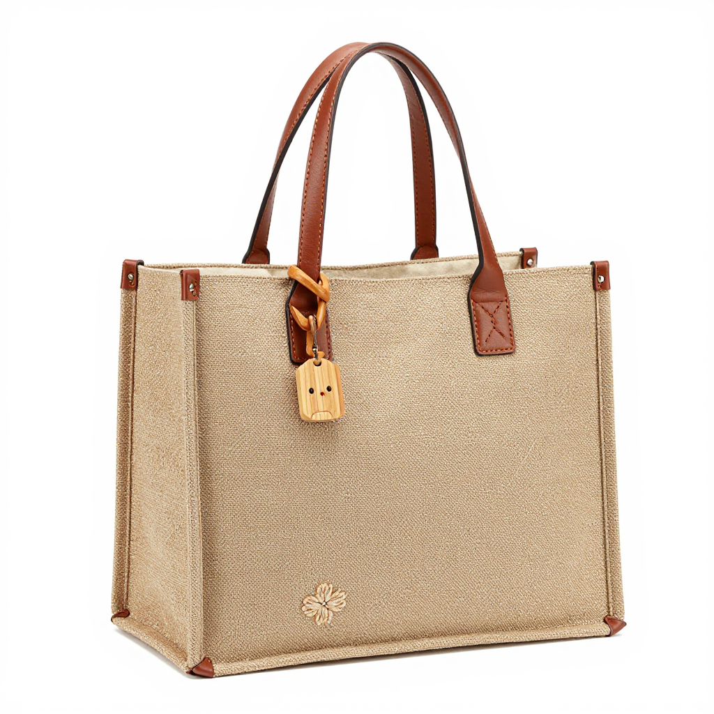 Tropical Print Crossbody Handbag with Adjustable Strap and Spacious Interior