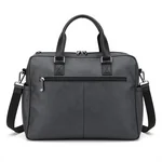 Monogrammed Leather Tote - 1