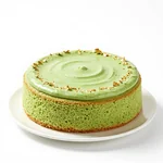 Handcrafted Matcha Green Tea Sponge Cake with Whipped Cream and Fresh Berries - 1