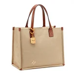 Tropical Print Crossbody Handbag with Adjustable Strap and Spacious Interior - 1